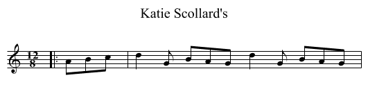Katie Scollard's - staff notation