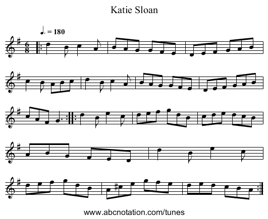 Katie Sloan - staff notation