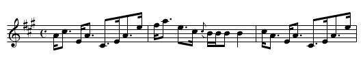 Katie's Birthday - staff notation