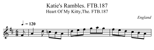 Katie's Rambles. FTB.187 - staff notation
