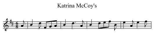 Katrina McCoy's - staff notation