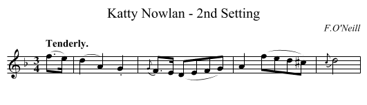 Katty Nowlan - 2nd Setting - staff notation