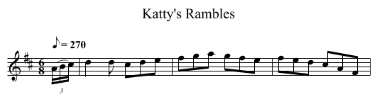 Katty's Rambles - staff notation