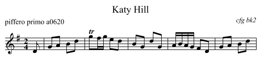Katy Hill - staff notation