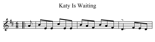 Katy Is Waiting - staff notation