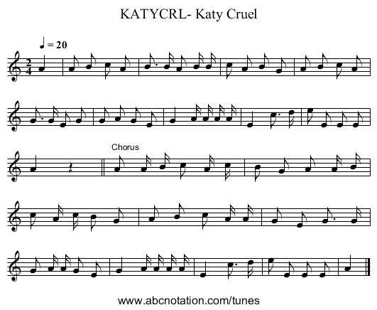 KATYCRL- Katy Cruel - staff notation