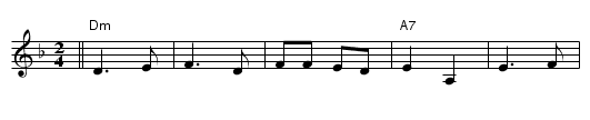 Katyusha - staff notation