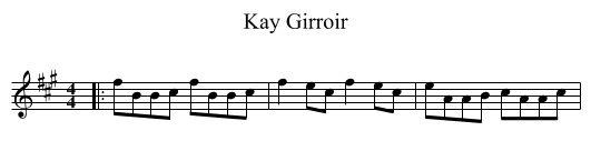 Kay Girroir - staff notation