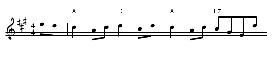 Keel Row - staff notation