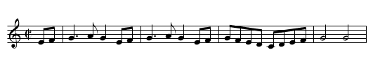 Keele Cranke - staff notation