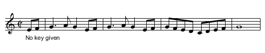 Keely Krankie. JBa.68 - staff notation