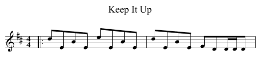 Keep It Up - staff notation