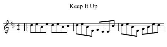 Keep It Up - staff notation