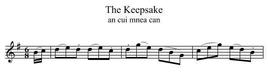 Keepsake, The  - staff notation