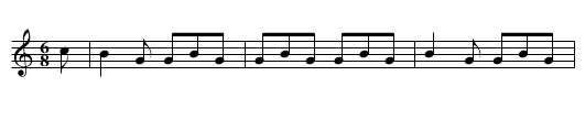 Keeths Reel - staff notation