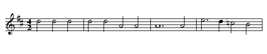 Keinen Schreiber - staff notation