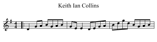 Keith Ian Collins - staff notation