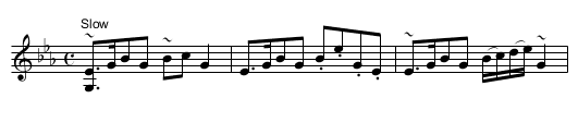 Keithmore, a Strathspey - staff notation