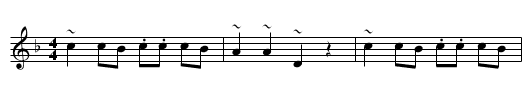 Keklik - staff notation