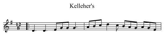 Kelleher's - staff notation