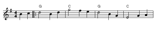 Kelly the Boy From Kilken - staff notation