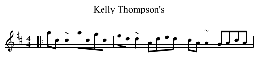 Kelly Thompson's - staff notation