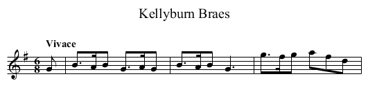 Kellyburn Braes - staff notation