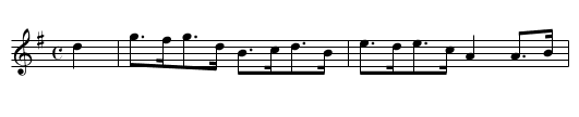 Kelly's Hornpipe [1] - staff notation