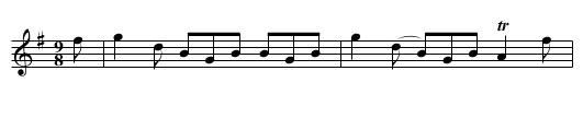 Kelso Lasses - staff notation