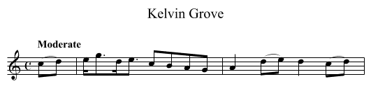 Kelvin Grove - staff notation