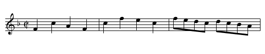 Kelway's Maggot. PFD2.254 - staff notation