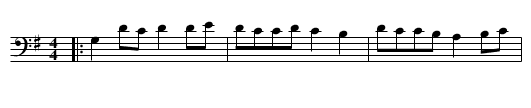 Kemensko Horo - staff notation