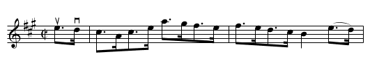 KEMP'S HORNPIPE - staff notation
