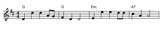 Ken Galbraith's Reel - staff notation
