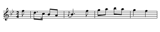 Kendal House - staff notation