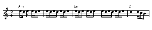 Kendime - staff notation