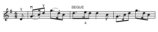 Kenmure's on and Awa' -- Jig - staff notation