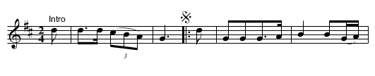 Kenning's Quadrille - staff notation