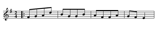Kentish Volunteers, The  - staff notation