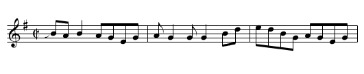 Kentucky Winder - staff notation