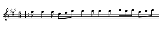 Kerrs First Jig #7 - staff notation