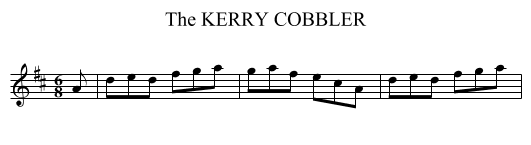 KERRY COBBLER, The - staff notation
