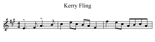 Kerry Fling - staff notation