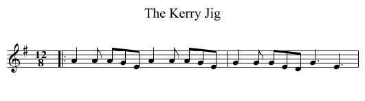 Kerry Jig, The  - staff notation