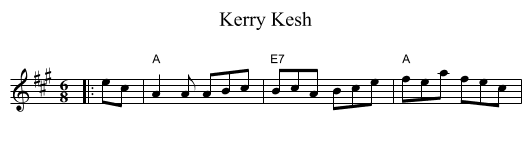 Kerry Kesh - staff notation