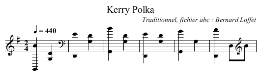 Kerry Polka - staff notation