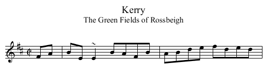 Kerry - staff notation