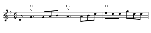 Kesh Jig (Kincora Jig) - staff notation