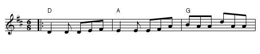 Kesh Jig, The - staff notation