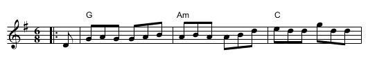 Kesh Jig - staff notation